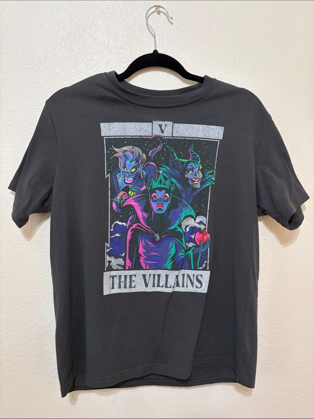 Disney Black Short-Sleeve 'The Villains' Neon Graphic Tee